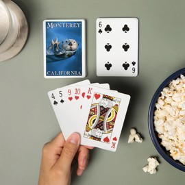 Lantern Press Monterey, California, Sea Otter (52 Playing Cards, Poker Size Card Deck with Jokers)