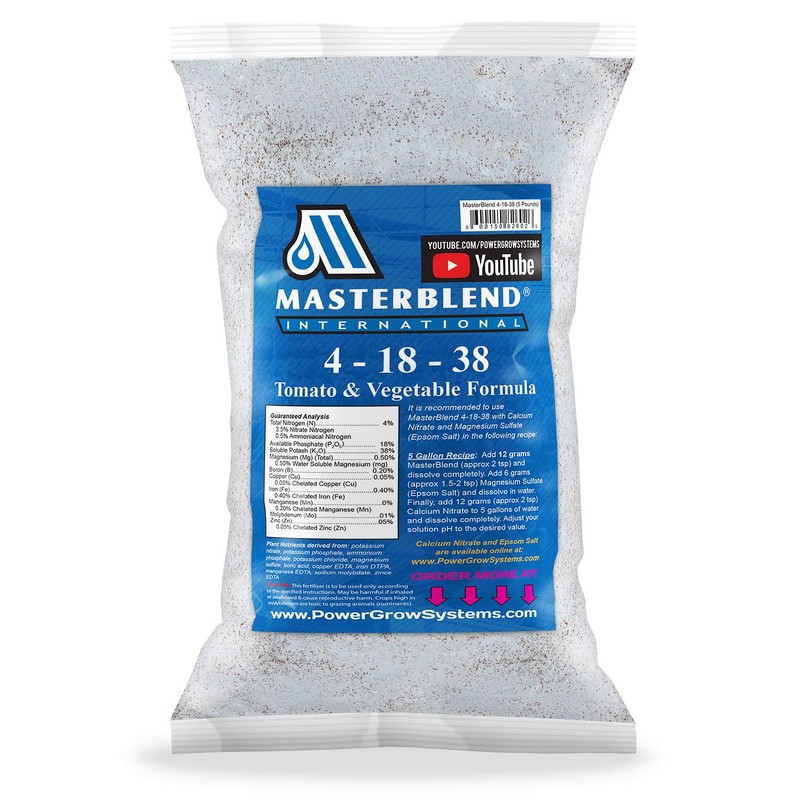 MasterBlend 4-18-38 Tomato & Vegetable Fertilizer - Bulk 1, 5