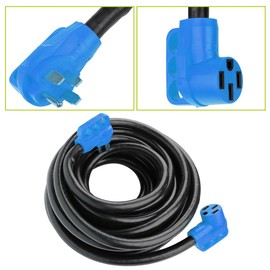 SCITOO 50AMP 50Feet RV Extension Cord,Heavy Duty 4,STW 6AWG/3C + 8AWG/1C RV Power Cord for RVs, Generators, Campers, ETL/CETL Listed