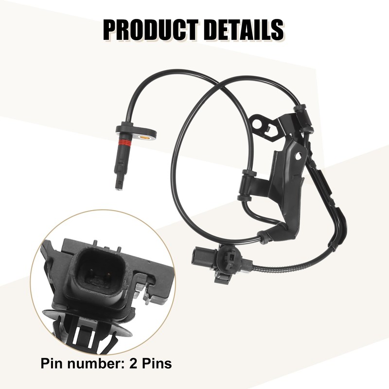 uxcell 2pcs Front Left Right ABS Sensor Wheel Speed Sensor