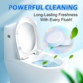 Automatic Toilet Bowl Cleaner Tablets-Fresh Scent,Long-Lasting Cleaning Effectively removes stains and limescale;cleaning with facility Releases fresh fragrance for a pleasant bathroom experience AAA