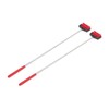 2pcs Telescopic Back Massage Roller Stainless Steel Rolling Back Massager
