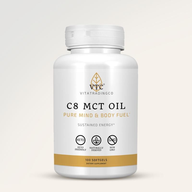 C8 Pure MCT Oil - Size: 128 fl oz Liquid