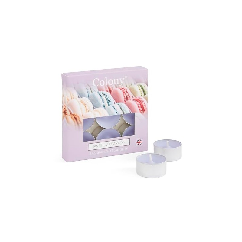 Colony Sweet Macarons Tealights, Lilac