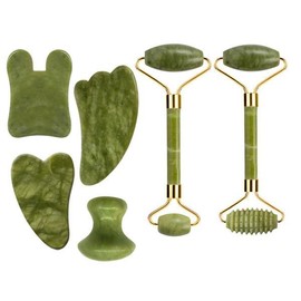 Gua Sha 페이스 옥 롤러 마사지 천연 구 아슈 스크레이퍼 스톤 페이셜 리프트 바디 스파 침술 긁기 뷰티 스 [13 Type 05] Gua Sha Face Jade Roller Massage Natural Gua Sha Scraper Stone Facial Lift Body Spa Acupuncture Scraping Beauty Tool [13 Type 05]