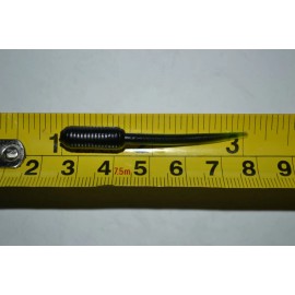 JASONS CRAPPIE STINGER  2"  30 PACK GRUBS CRAPPIE LURES JIGS       BLACK SPARKLE