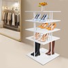 ZERNEIL 4-Tier Shoe Rack, Rotating Shoe Rack Tower, 360 Spinning