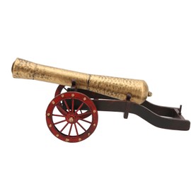 Retro Model Vintage Design Iron Material Comfortable Texture DIY Interesting Cannon Props Deck Decorations for Home