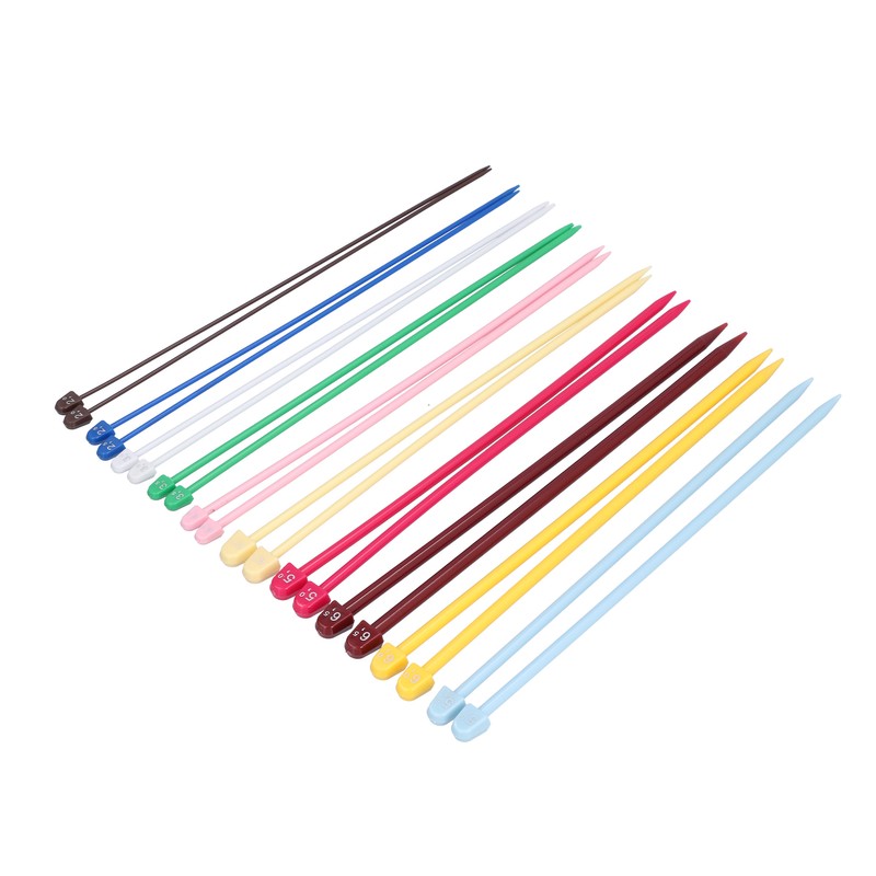 20Pcs Knitting Needles Multicolour Portable 26cm Sweater Needle Plastic Weaving