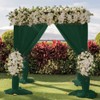 LINXTAR Wedding Arch Draping Fabric 1 Panel 30'' x 18FT