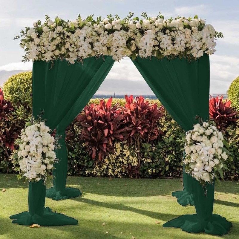 LINXTAR Wedding Arch Draping Fabric 1 Panel 30'' x 18FT