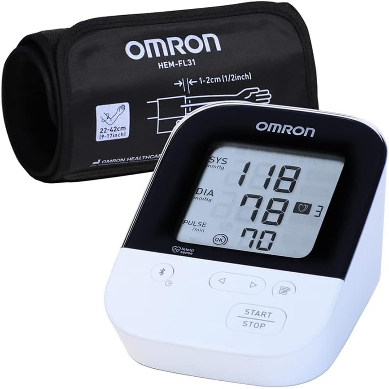 OMRON Baumanómetro digital de brazo 7156T con Bluetooth y brazalete