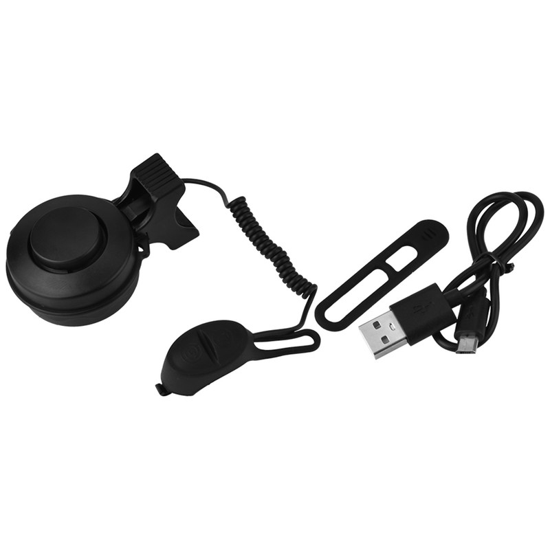USB Rechargeable Cycling Alarm Bell Waterproof Ultra Loud Electronic Bike