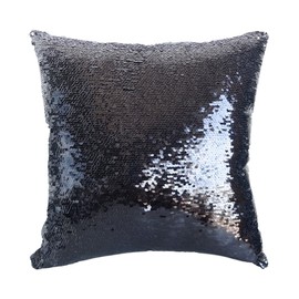 San Tungus Black and White Sequin Mermaid Throw Pillow Case,16"x16" Magic Reversible Sequins Decorative Cushions Cover Pillowcase for Couch Sofa Bed