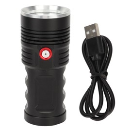 Rechargeable Flashlight Aluminum Alloy Ultra Bright Handheld Waterproof LED Emergency Flashlight for Outdoor Use