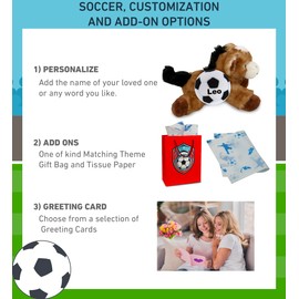 DolliBu Lying Brown Donkey Stuffed Animal with Soccer Ball Plush - Soft, Huggable Donkey, Adorable Playtime Plush Toy, Cute Farm Life Gift, Super Soft Stuffed Doll Animal Toy for Kids, Adults - 9 Inch