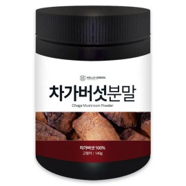 Hello Green Russian 140g (carton) powder Chaga mushroom powder 140gx3 cans / 헬로우그린 러시아산 140g(통) 파우더 차가버섯분말 140gx3통