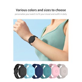 Case Watch Strap for Tile by Life360 Mate Bluetooth Tracker,WUNIAK watchband Design Soft Silicone Protection case, Portable,Scratch-Resistant, Shockproof,Black