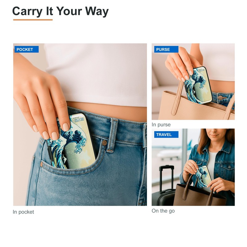 CANTINEY Credit Card Holder RFID Blocking Wallet for Women Men