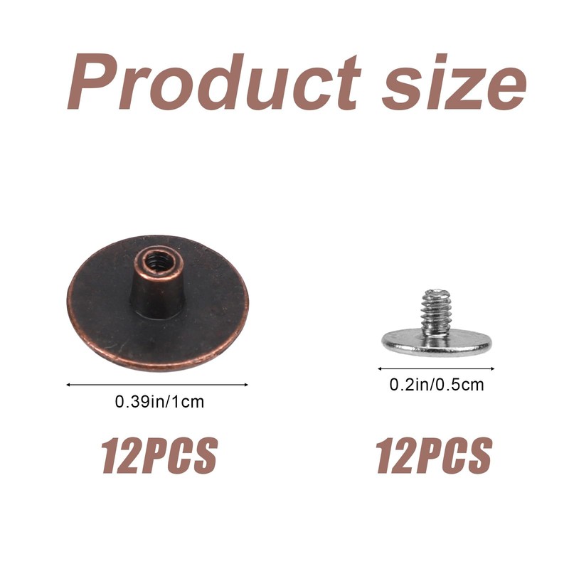 24pcs Clog Replacement Rivets for Birkenstock, Metal Clog Button Replacement
