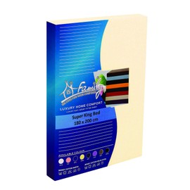 Super King Fitted Sheets Deep Fit | Fitted Bottom Sheet Super King Jersey Cotton | Deep Pocket Fitted Sheet Super King | Bedsheet For Superkingsize Bed Set (Super King, Cream)