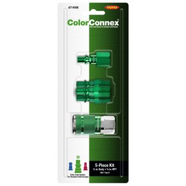 ColorConnex Coupler, ARO Type B, 1/4" FNPT, Green - A71410B