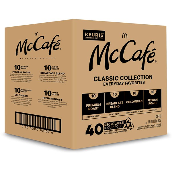 McCafé Classic Collection, Single-Serve Coffee Keurig K-Cup Pods, Classic Collection