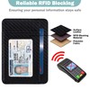 HOTCOOL Slim Wallet for Men, Minimalist Front Pocket Simple Leather