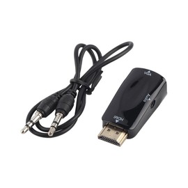 Xcessor HD Adapter HDMI/VGA + Audio Compact Size M-F Black