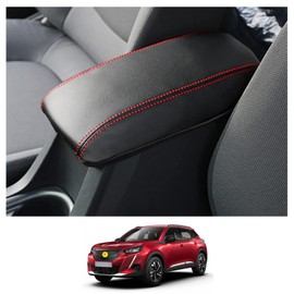 CDEFG Peugeot 208 2008 e-208 e-2008 2020-2024 Armrest Cover Scratch Centre Protection Centre Console Faux Leather Armrest Cover Centre Console Cover Car 208 2008 2024 Accessories