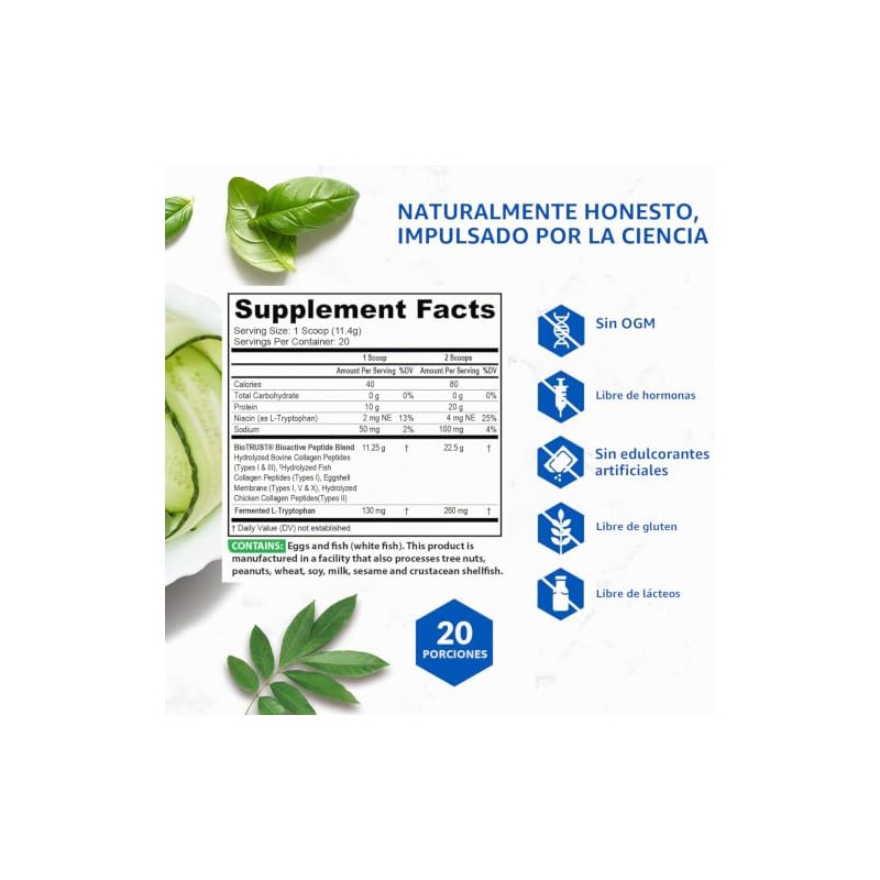 BioTrust Ageless Multi Collagen Protein | 5 en 1 Collagen