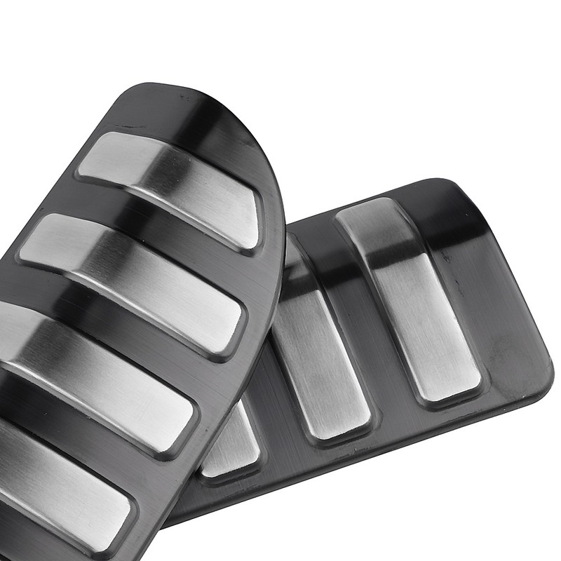 2pc Car Inner Rear Bumper Guard Protector Scuff Sill Plate