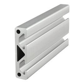 8020, 25-5013, 25 Series 50mm x 12.5mm T-Slotted Aluminum Extrusion Extruded DIY Smooth Two Channel Linear Slot Bar Rail 80/20 (Clear Anodize, 1525mm Long)