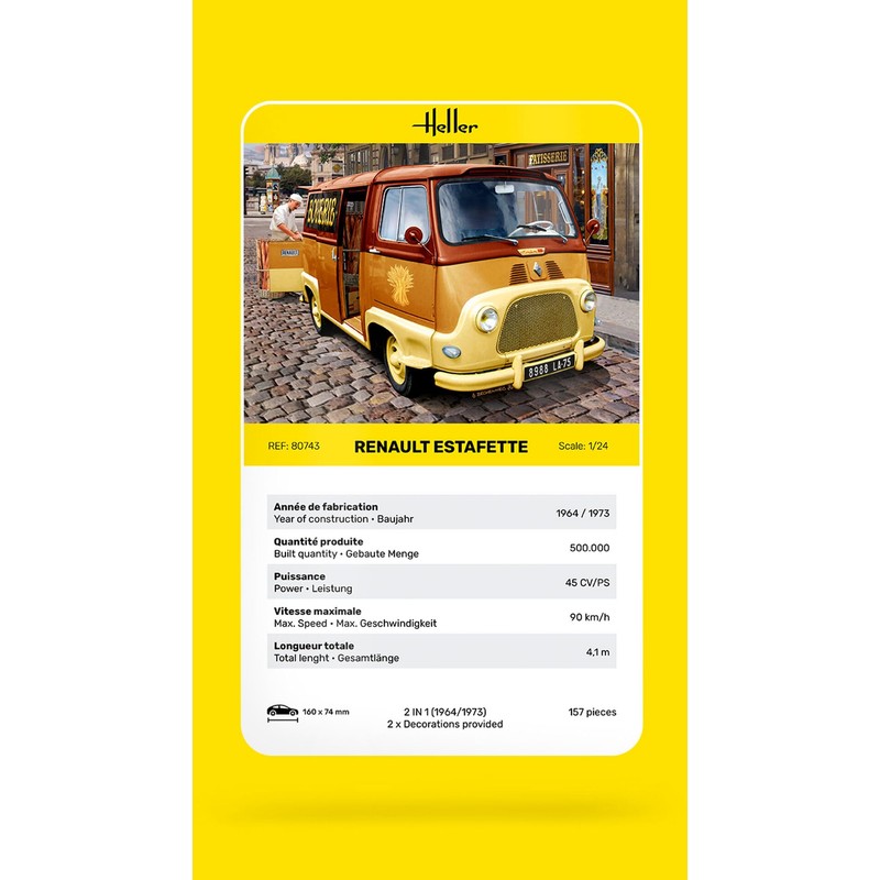 Heller HEL80722 Model Kit, Various