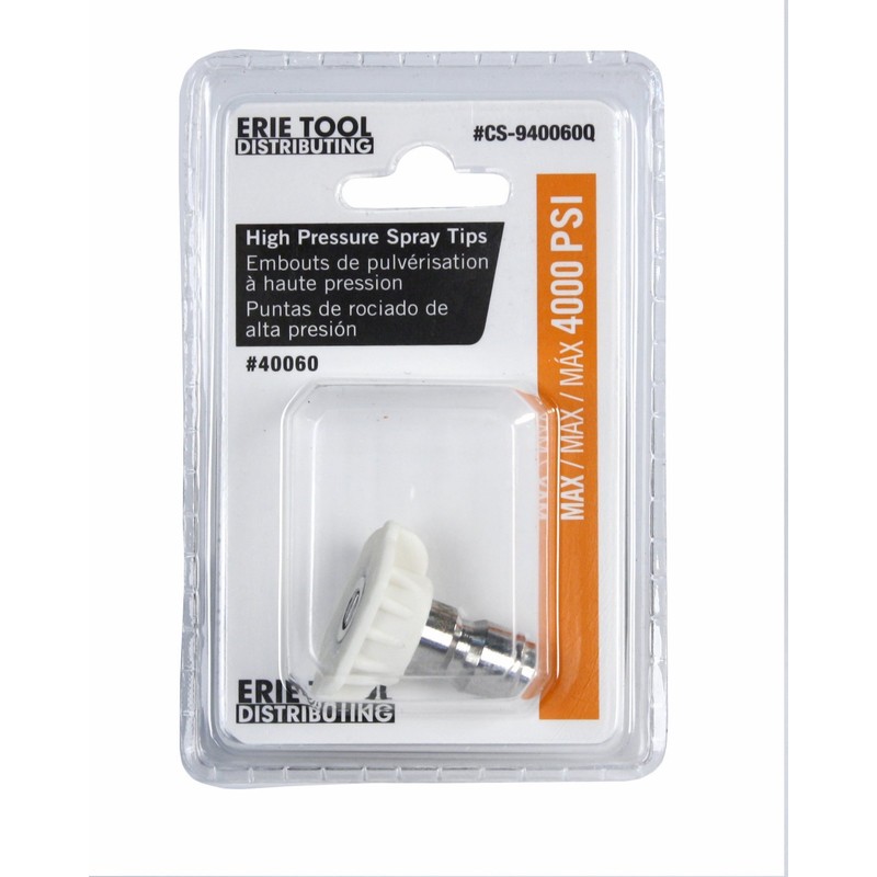 Erie Tools 4.5 Stainless Steel Orifice 40 Degree 1/4in. Quick