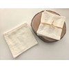 10 sheets of 3-ply non-fluorescent cotton pads - M size