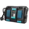Double Battery Charger with USB Interface DC18RD Fit for Makita