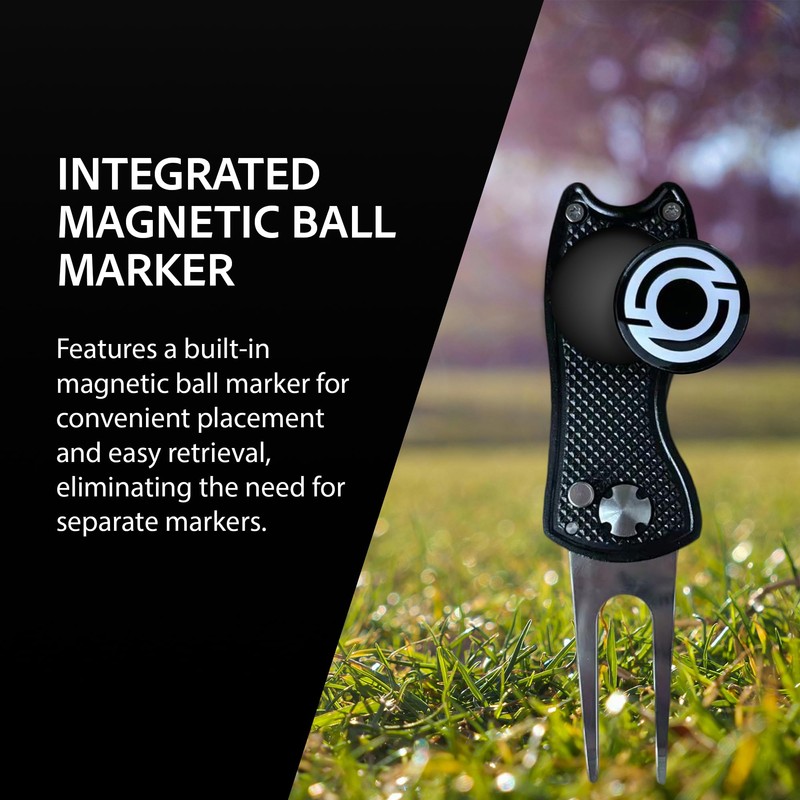 Kaizen Golf Divot Repair Tool with Magnetic Ball Marker -