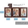 Frametory, 3 Picture Frames 5x7 Trifold Photo Frames Collage -