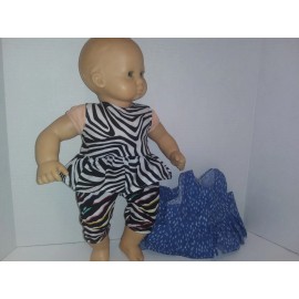 Handmade Doll Clothes made to fit Amer Girl Bitty Baby Doll- 2 sets  Shorts/Tops A25