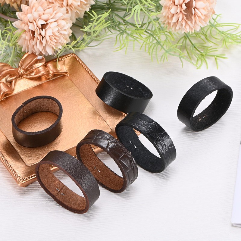 M METERXITY 2-Pack Leather Loop Keeper Accessories, 1.5 Inch/ 3.8