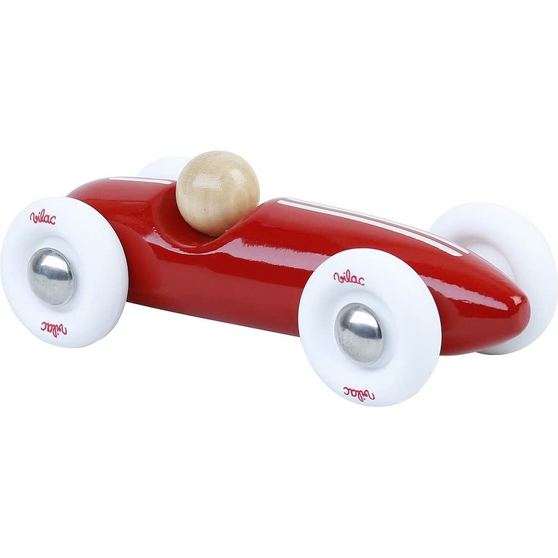 VILAC - Voiture Grand Prix Vintage PM Rouge Planes, Red