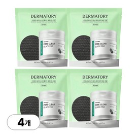 Dermatory Salicinic Pore Clear Black Pad Refill, 4 Packs, 30 Packs / 더마토리 살리시닉 포어 클리어 블랙 패드 리필, 4개, 30개입