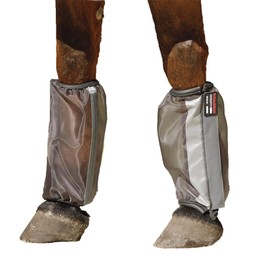 Schneiders Mosquito Mesh II Non-Fitted Horse Fly Boots | Set of 4 | Enhanced Leg Protection & Airflow | Reflective Safety Design | Color Gray