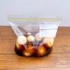Nishikinshokin Zippered Plastic Bags for Freezing and Refrigerating, Clear, Pack