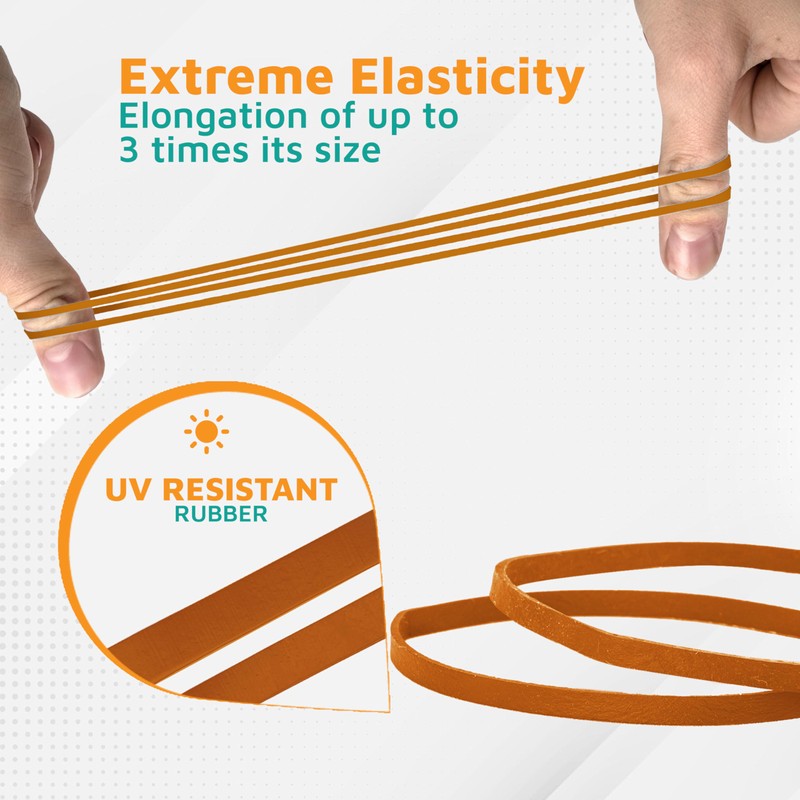 PlasticMill 23" Large Rubber Bands for Trash Cans - Heavy