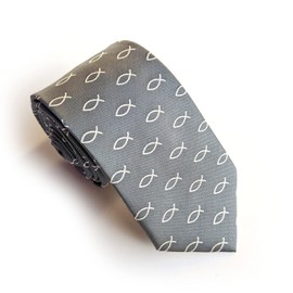 Maker V Jesus Fish Necktie - Christian Necktie - Pastor Necktie
