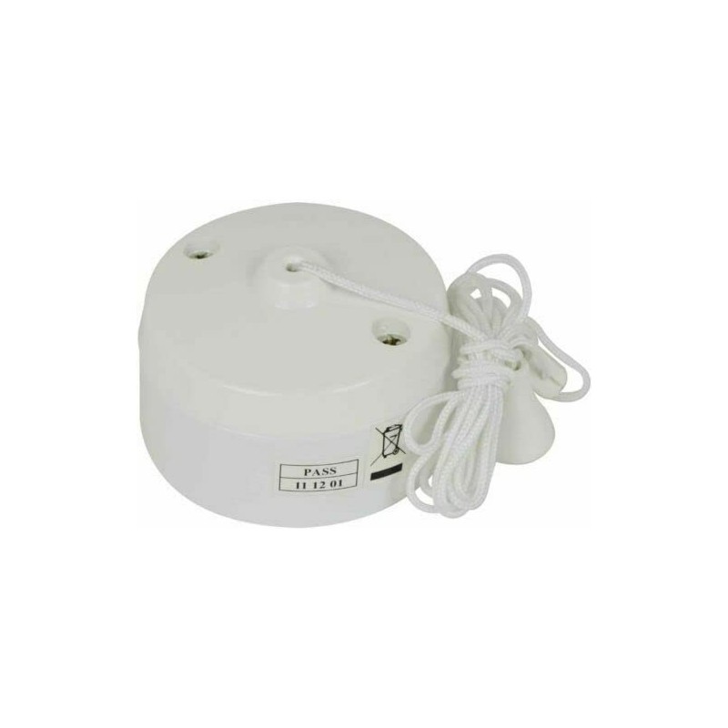 Mr Gadget Solutions® 1 Way Bathroom/Toilet Light Switches Ceiling Pull