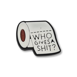 Super Cute Toilet Roll - Charms For Crocs/Shoes - PVC- Who Give A? - Funny