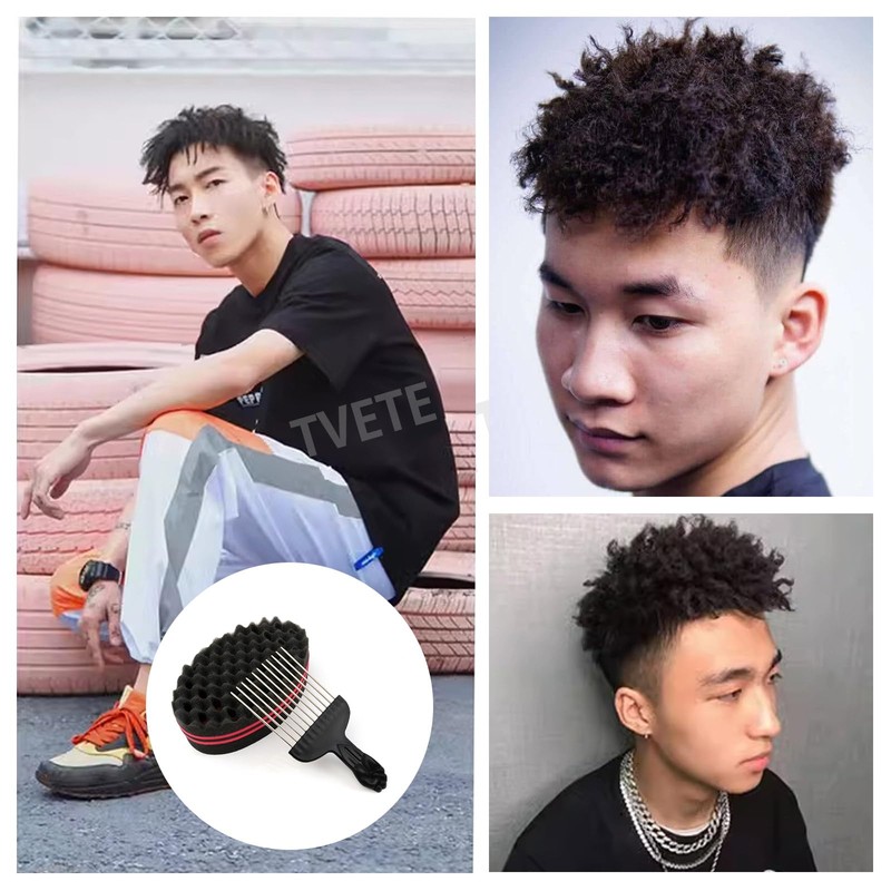 TVETE ドレッドロック 手入れ セット ヘアツイスト スポンジ ウェーブ 成形 コーム 簡単